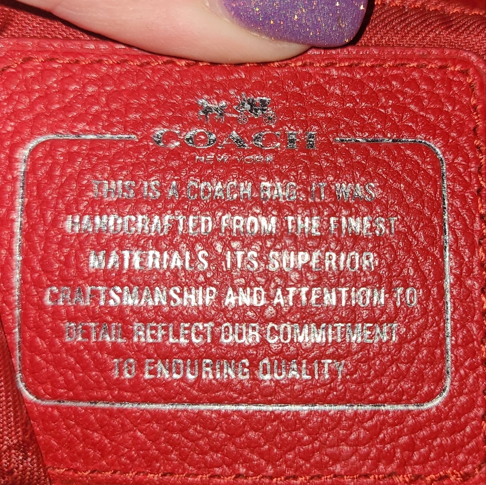 Authentic Coach Bag - image 5